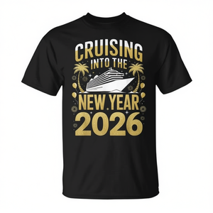 T-shirt per il viaggio di crociera nel nuovo anno 2026, camicia coordinata per le vacanze in crociera - Product Image 2