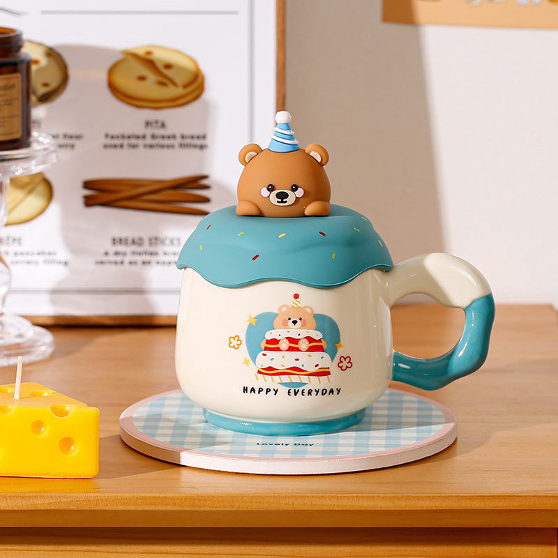 560 birthday theme cup blue lid-color box