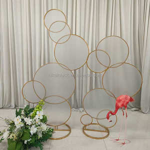 Support de fond rond en <span class=keywords><strong>métal</strong></span> pour décoration de mariage et d'événement NIKA - Product Image 1