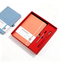 Bloc-notes A5 de haute qualité à couverture rigide marbrée et à pois, reliure cousue avec dorure à chaud, porte-stylo pour journal de voyage, réunions de bureau et enregistrements.