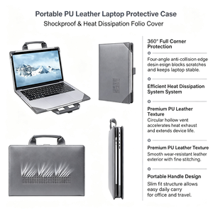 Funda Protectora de Cuero PU <span class=keywords><strong>para</strong></span> Computadora Portátil de 13.3 <span class=keywords><strong>Pulgadas</strong></span>, Funda <span class=keywords><strong>para</strong></span> Laptop de 13, 15, <span class=keywords><strong>16</strong></span>, 11 y 12 <span class=keywords><strong>Pulgadas</strong></span>, Bolsa <span class=keywords><strong>para</strong></span> <span class=keywords><strong>Notebook</strong></span> - Product Image 3