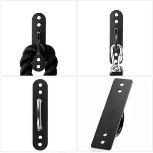 Bicycle Wall Anchor 300 kg Load Capacity Wall Ceiling Mount Anchor Bracket for Battle Rope Resistance Bands