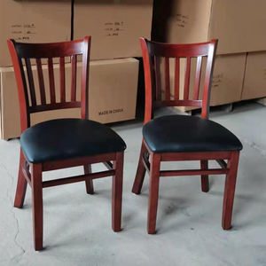 Chaise en bois massif de <span class=keywords><strong>style</strong></span> européen Mobilier de salle à manger économique pour hôtel et salon - Product Image 4