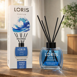 Diffusore di Fragranze in Vetro da 120ml, 6 Opzioni di Profumo, Bastoncini in Rattan Naturale, Tappo Nero, Lunga Durata, Aroma Delicato per Camera da Letto, Bagno, Hotel - Product Image 5