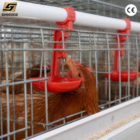 Cages anti-corrosion pour poules pondeuses, type A, 3 niveaux, système d'élevage avicole à étages