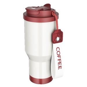 Vente chaude Hommes et Femmes Moderne En Acier Inoxydable Thermos Tasse avec Corde De Levage Logo Personnalisé Creative Voiture Café Voyage Tasse - Product Image 1