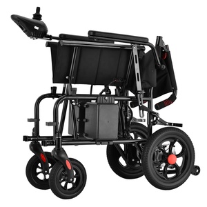 Silla de Ruedas Eléctrica Motorizada Plegable Inteligente Ligera Todoterreno Portátil de Fibra de Acero al Carbono - Product Image 4