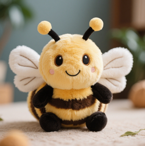 Sevimli peluş arı oyuncak sarı arı dolması hayvan oyuncak özelleştirilmiş tasarım kabul çocuk oyuncakları - Product Image 4