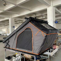 Tente de toit de voiture en aluminium à coque rigide pour 2 personnes, facile à installer, plus grande surface, imperméable, légère, pour le camping en plein air