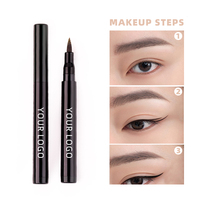 Eyeliner liquide noir imperméable de haute qualité, en gros, personnalisé, avec logo de marque privée, longue durée