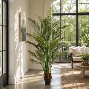 Palmera Areca Artificial de 100cm y 180cm al por Mayor, con Hojas y Tronco Realistas de PE, Planta Falsa en Maceta para Venta al por Menor en Centros de Jardinería - Product Image 4