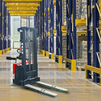Elektrischer Aufzug 1,5 t 1500kg 2 Tonnen tragbare Lithium batterie Kleine selbst ladende Paletten heber Gabelstapler Stapler Jack Truck 2000kg