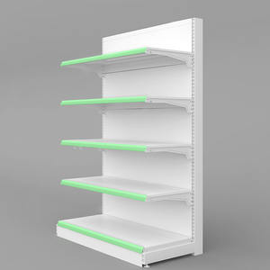 Proveedor de fábrica, estantería de góndola, exhibición para publicidad de tienda, estantes de supermercado, metal de <span class=keywords><strong>madera</strong></span> metálico utilizado para tiendas - Product Image 2