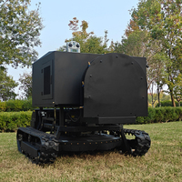 Tondeuse autonome pour pentes, machine de coupe d'herbe et pulvérisation de pesticides, machine de coupe d'herbe automatique sans pilote de type chenillé