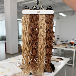 Extensions de cheveux naturels Genius Weft, coupables, sans effilochage, sans retour de cheveux, ultra légères, trame plate, qualité professionnelle salon - Product Image 2