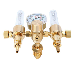 Régulateur de débit d'argon à double sortie CGA580 0-15 Psi avec manomètre pour le contrôle du gaz de soudage - Product Image 4