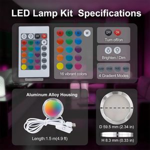 Kit de lampe LED RGB BambooSegD 001 télécommandé multicolore pour accessoires d'imprimante 3D - Product Image 3