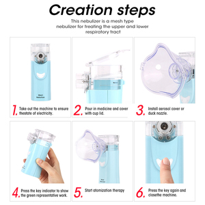 <span class=keywords><strong>Nebulizer</strong></span> ultrasonik portabel kualitas tinggi untuk anak-anak dan dewasa harga pabrik disetujui CE mesin genggam elektrik penjual panas - Product Image 6