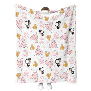 Super Soft Fluffy Cartoon Character Blankets Customized Fleece Flannel Bed Sofa <b>Couch</b> Wearable <b>Throw</b> Blanket Gifts Blankets - Product Image 4