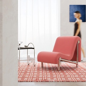 เก้าอี้รับประทานอาหารสแตนเลสแบบมินิมอลโครงสร้างตามหลักสรีรศาสตร์เก้าอี้เลานจ์ระเบียงห้องนั่งเล่น - Product Image 4