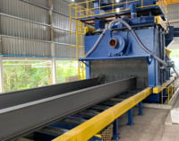 Machine de sablage à convoyeur à rouleaux Q69, directement de l'usine, avec certification CE, pour le nettoyage des tôles d'acier