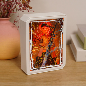 <span class=keywords><strong>2025</strong></span> Ý Tưởng Kinh Doanh mới phim hoạt hình giấy cắt ánh sáng hộp trang trí dẫn ánh sáng ban đêm cho ngôi nhà đóng khung tường nghệ thuật - Product Image 3