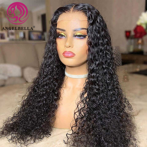 Prix de gros bouclés Lace Front perruques pour les femmes noires <span class=keywords><strong>perruque</strong></span> frontale cheveux humains bruts Kinky Curly sans colle Full Hd Lace <span class=keywords><strong>perruque</strong></span> - Product Image 1
