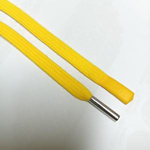 Cordones para Sudadera con Capucha de Algodón 100% de Alta Calidad Personalizados, con Aglets y Cordones Planos Trenzados de Algodón 100% con Metal Grabado, Forma Plana Aceptable - Product Image 1