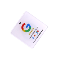 Cartes NFC en acrylique pour usine, cartes Google, cartes RFID, autocollants en acrylique époxy étanches, cartes d'avis pour hôtel