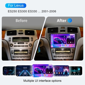 วิทยุติดรถยนต์ระบบแอนดรอยด์ขนาด 9 นิ้ว รองรับ Wireless Carplay พร้อมระบบนำทาง GPS และระบบควบคุมพวงมาลัย สำหรับรถยนต์ Lexus ES250 ES300 ES330 ปี 2001-2006 - Product Image 3