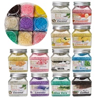 Capsules grossières de sel de cristal aromatique de Spa transfrontalier exfoliant pour la peau de poulet gommage nettoyant pour le corps pour les pieds