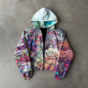 Custom Fashion High Quality Waterproof Windbreaker Coat Designer <b>Jackets</b> Waterproof All Digital Print Nylon <b>Zip</b> <b>Up</b> <b>Jackets</b> Men - Product Image 1