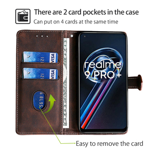 Funda de teléfono de cuero para <span class=keywords><strong>Realme</strong></span> 10 Pro Plus 8i 9 8 7 6 Pro 4G 5G, billetera magnética, carcasa trasera para <span class=keywords><strong>Realme</strong></span> <span class=keywords><strong>9i</strong></span> - Product Image 2