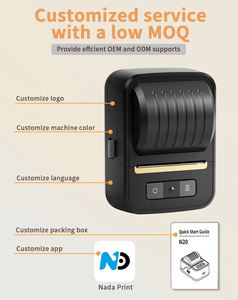 Commercial Thermal Label Printer with USB Computer Connection 20-50mm Thermal Paper Width Batch Printing in Stock - Product Image 4
