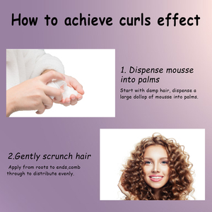 <span class=keywords><strong>Mousse</strong></span> coiffante de marque privée <span class=keywords><strong>Mousse</strong></span> coiffante anti-frisottis <span class=keywords><strong>Mousse</strong></span> frisée organique de longue durée à coiffer rapidement - Product Image 6