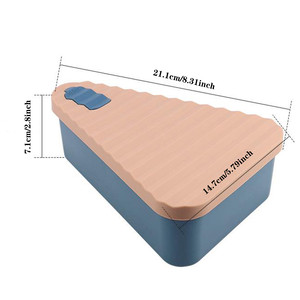 2025 tái sử dụng Silicone gấp ráp bánh Pizza Lát Hộp 5-Khay mở rộng lưu trữ container Mỹ bao bì nhà sử dụng - Product Image 3