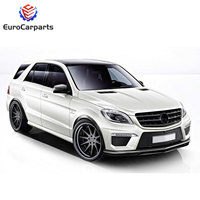 2012-2016y ML classe W166 ML63 kits de carrosserie en fibre de carbone accessoires pièces de carrosserie auto lèvre avant diffuseur arrière becquet de toit