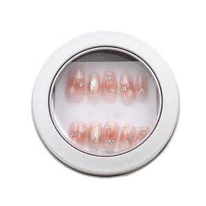 Boîte en fer blanc 90*20mm finition mate avec couvercle plat et fenêtre, pour autocollants pour ongles, blush, mascara, cosmétiques, poudre libre, <span class=keywords><strong>shampoing</strong></span> - Vente en gros - Product Image 4