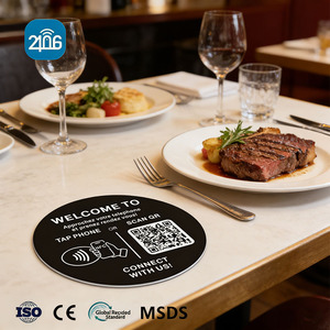 Tag NFC per Recensioni Google <span class=keywords><strong>100</strong></span>*100mm - Programmabile per Ristoranti, Hotel, Tavoli, Vetrine (NFC 213 215 216) con Codice QR - Product Image 3