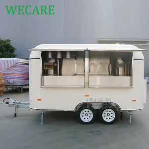 Wecare China Manufacturer Airstream Mobile Hotdog Ice Cream Food Truck Trailer With Full Kitchen Equipments For Sale Canada