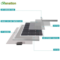 Banatton Panneau Solaire 400W 390W 380W Panneaux Solaires Monocristallins Prix Perc Cellule Solaire 72 Cellules Module Pv Pour La Maison