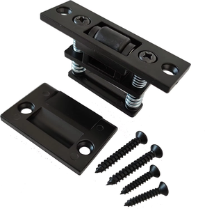 Bán Buôn Thiết Kế Hiện Đại Pháp Cửa Bóng Bắt Nặng Nhiệm Vụ Im Lặng Con Lăn Cửa Dừng Đen Kẽm Hợp Kim Có Thể Điều Chỉnh Bắt - Product Image 1