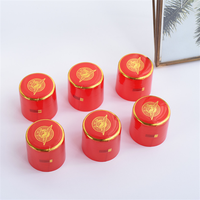 Capsule thermorétractable en PVC pour bouchon de bouteille de whisky, liqueur ou vin, à prix réduit, avec dessus gaufré