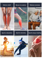 Nouvel appareil de massage par compression d'air portable rechargeable à 6 chambres pour la récupération et le drainage lymphatique, tendance 2026
