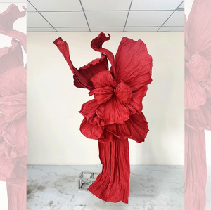Handmade Backdrop Decor Khổng Lồ Giấy Hoa Màu Đỏ Đề Đồ Trang Trí Đám Cưới Lớn Hoa Cho Tổ Chức Sự Kiện Trang Trí - Product Image 1