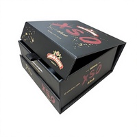 Caja de Regalo Magnética Plegable de Lujo Personalizada con Cinta y Estampado en Relieve