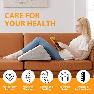 5 stelle unite piccola gamba ortopedica e circolazione del ginocchio cuscini Memory Foam cuscino cuneo triangolo personalizzato <span class=keywords><strong>per</strong></span> dormire sulla schiena - Product Image 5