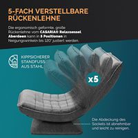 Dossier réglable 360 chaise de sol pliable rotative capacité de charge de 150 kg rembourré salon jeu Relax chaise de sol