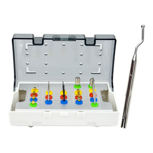 Kit d'outils de précision manuels pour l'extraction de vis dentaires cassées, pour implants et abutments, plusieurs couleurs, certifié CE - Product Image 5
