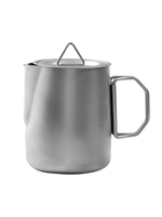 Service à thé d'extérieur en acier inoxydable 304, kit bouilloire de camping portable, théière empilable avec filtre de qualité alimentaire pour le camping et la randonnée